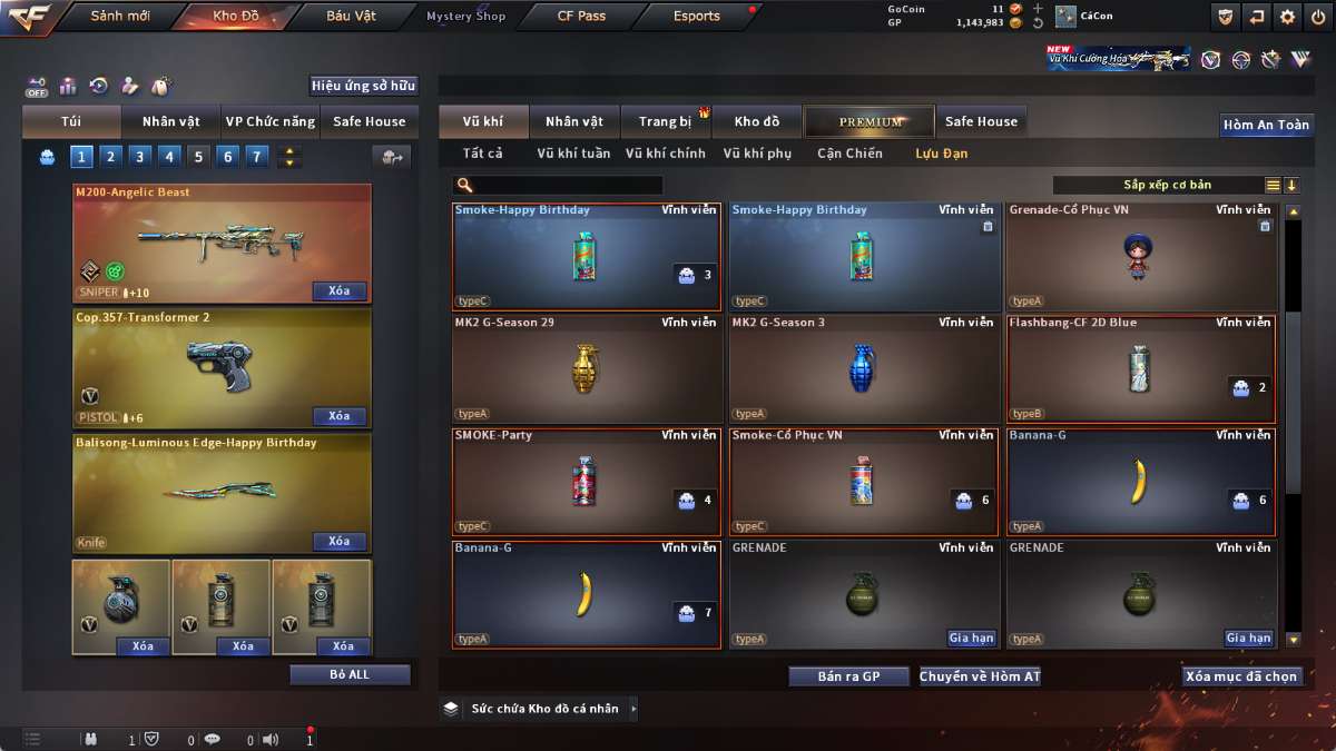 shop acc cf uy tin gia re